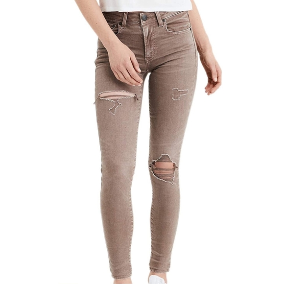 American Eagle Outfitters Denim - |AE| Mocha High Waisted Jegging